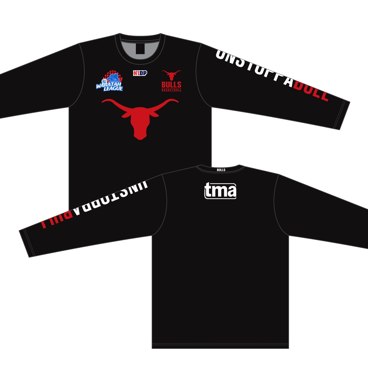 Picture of Bulls Ladies Long Sleeve Warm Up T-Shirt